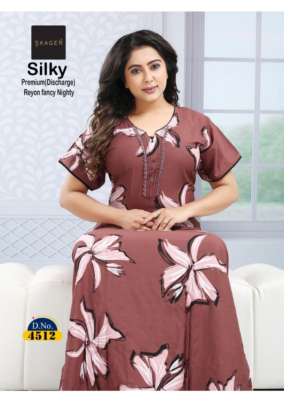 Silky 3 Skager Rayon 22Kg Night Gowns Exporter India