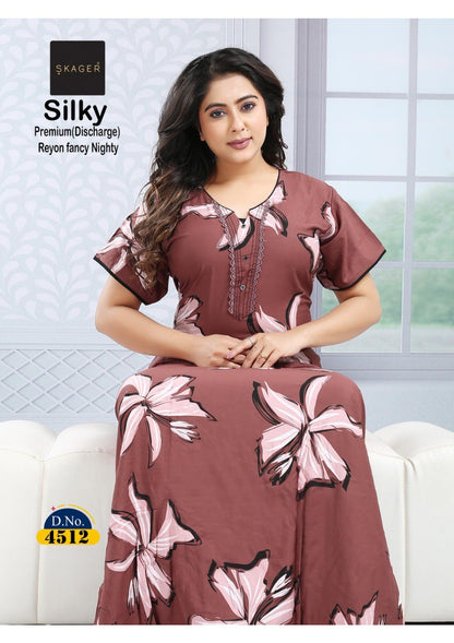 Silky 3 Skager Rayon 22Kg Night Gowns Exporter India