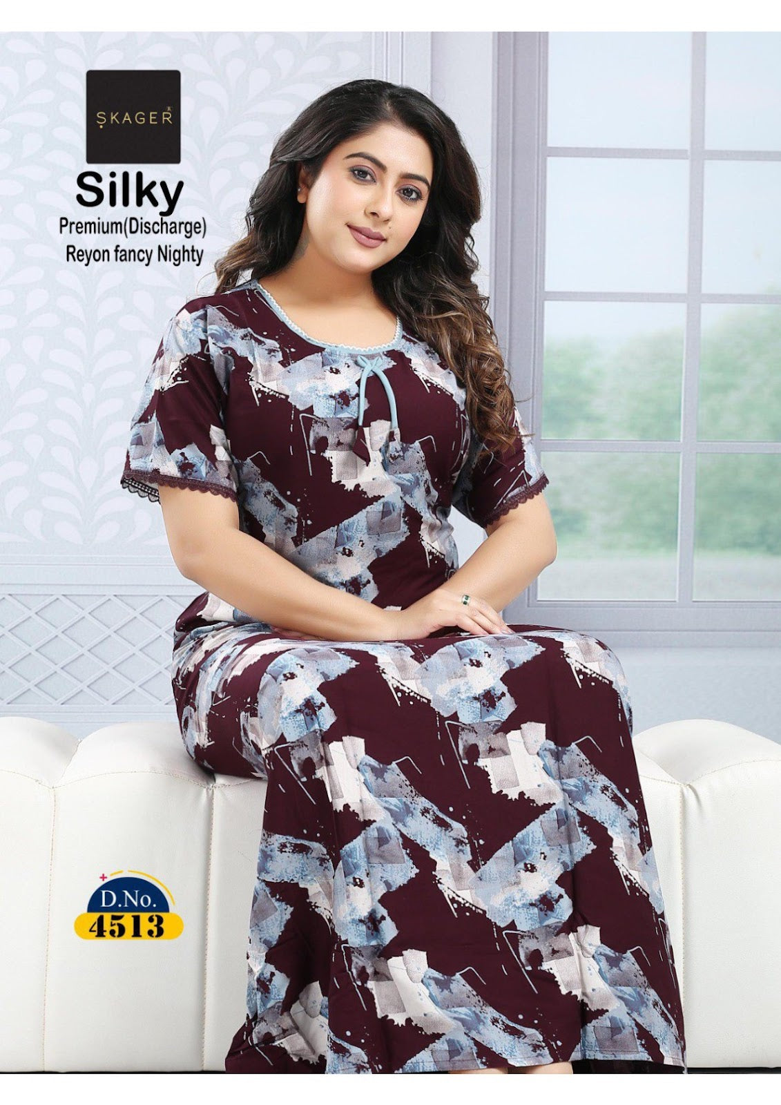 Silky 3 Skager Rayon 22Kg Night Gowns Exporter India