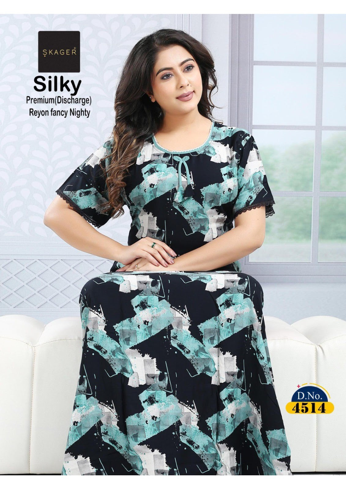 Silky 3 Skager Rayon 22Kg Night Gowns Exporter India