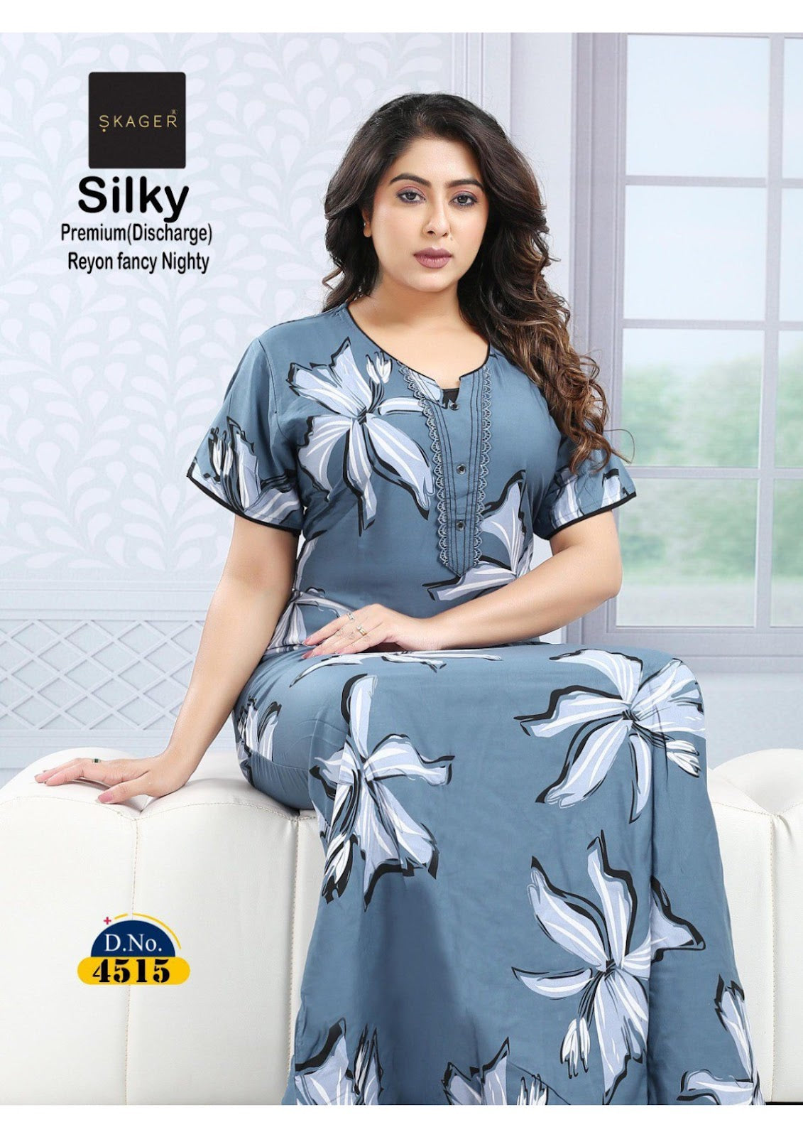 Silky 3 Skager Rayon 22Kg Night Gowns Exporter India