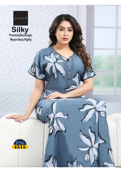 Silky 3 Skager Rayon 22Kg Night Gowns Exporter India