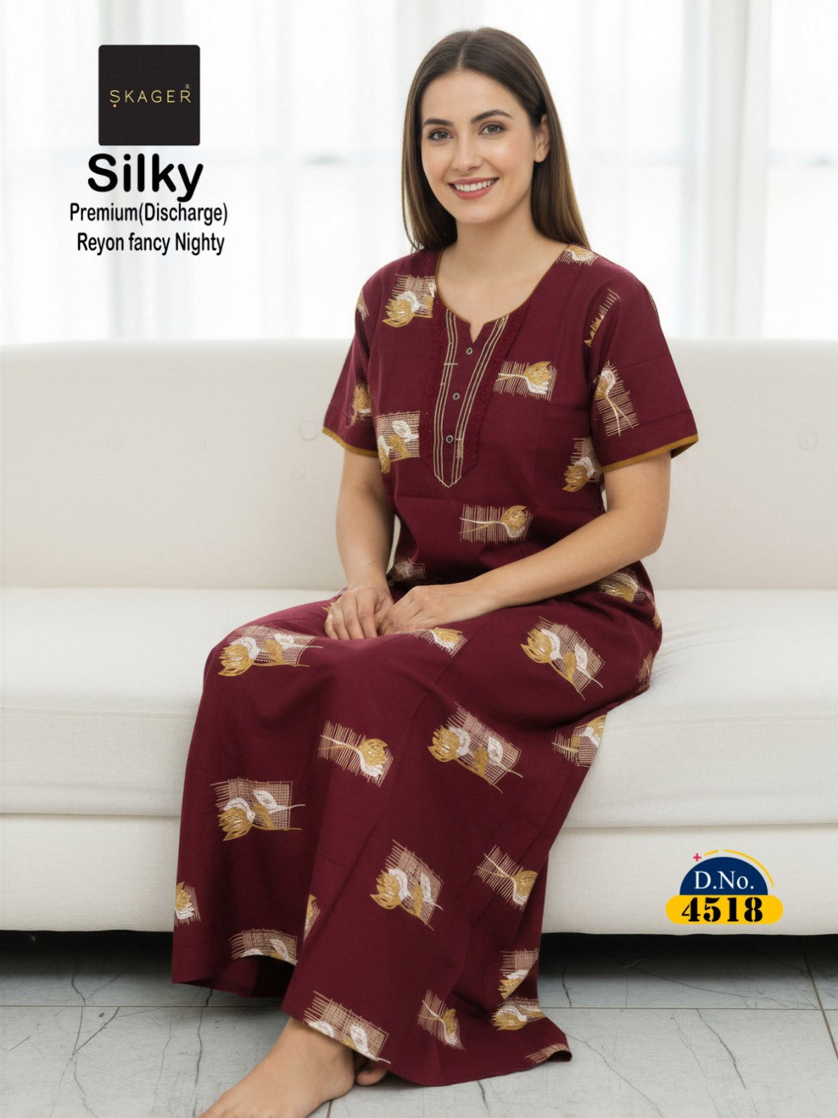 Silky 4 Skager Rayon 22Kg Night Gowns Supplier India