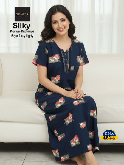 Silky 4 Skager Rayon 22Kg Night Gowns Supplier India