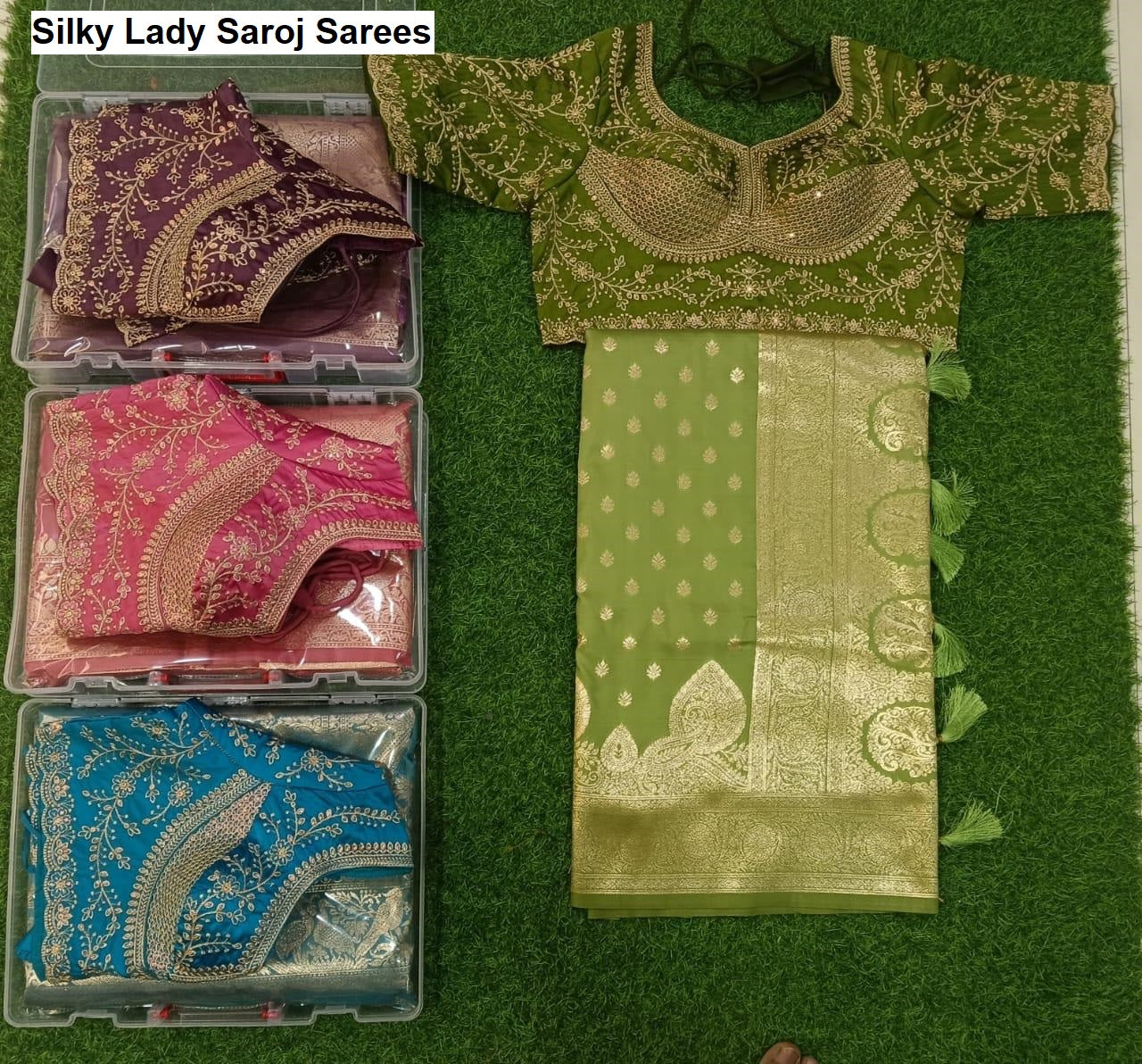Silky Lady Saroj Sarees Manufacturer Ahmedabad