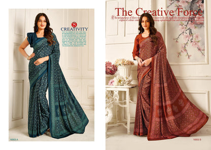 Silky Shades Sushma Crepe Sarees Manufacturer