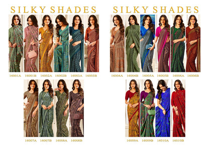 Silky Shades Sushma Crepe Sarees Manufacturer