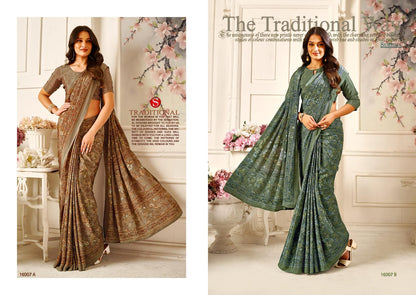 Silky Shades Sushma Crepe Sarees Manufacturer