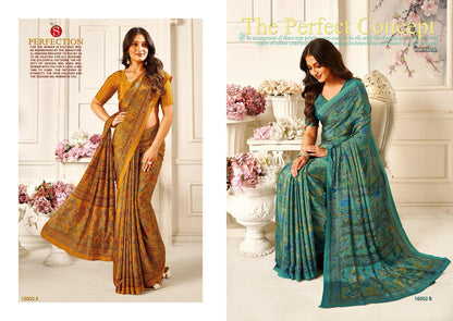 Silky Shades Sushma Crepe Sarees Manufacturer