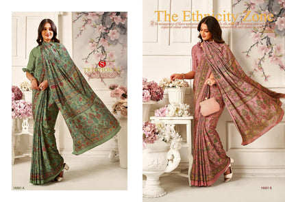 Silky Shades Sushma Crepe Sarees Manufacturer