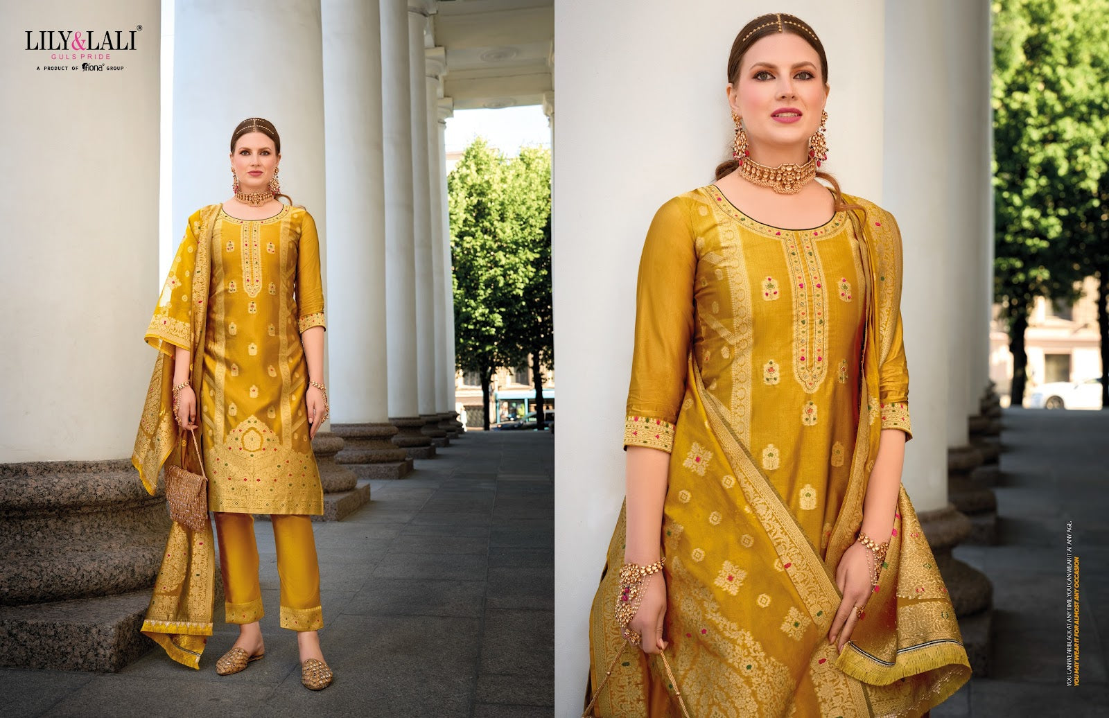 Silkyness Vol 2 Lily Lali Organza Readymade Pant Style Suits Exporter India