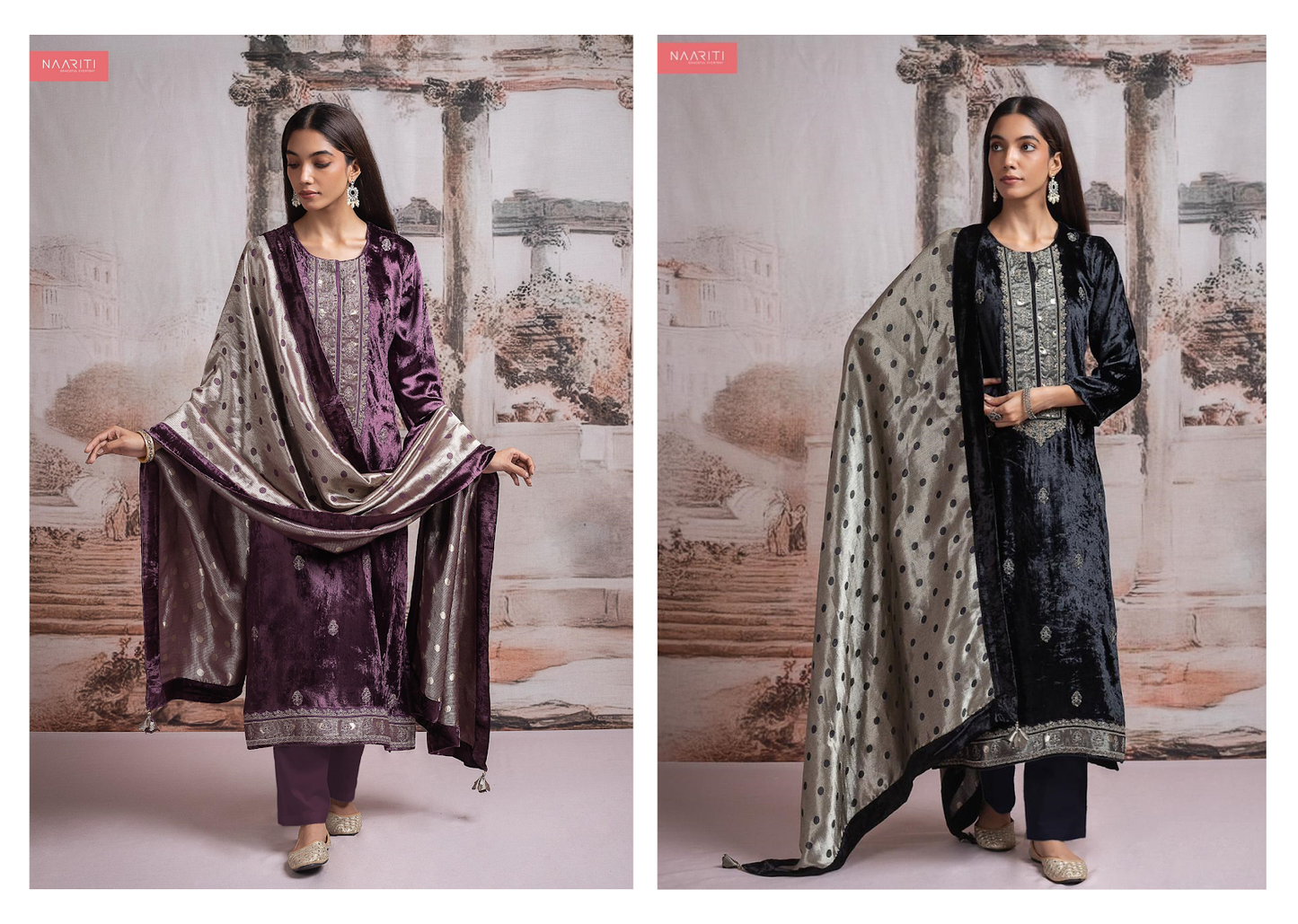 Silqit Naariti Velvet Suits Manufacturer Ahmedabad