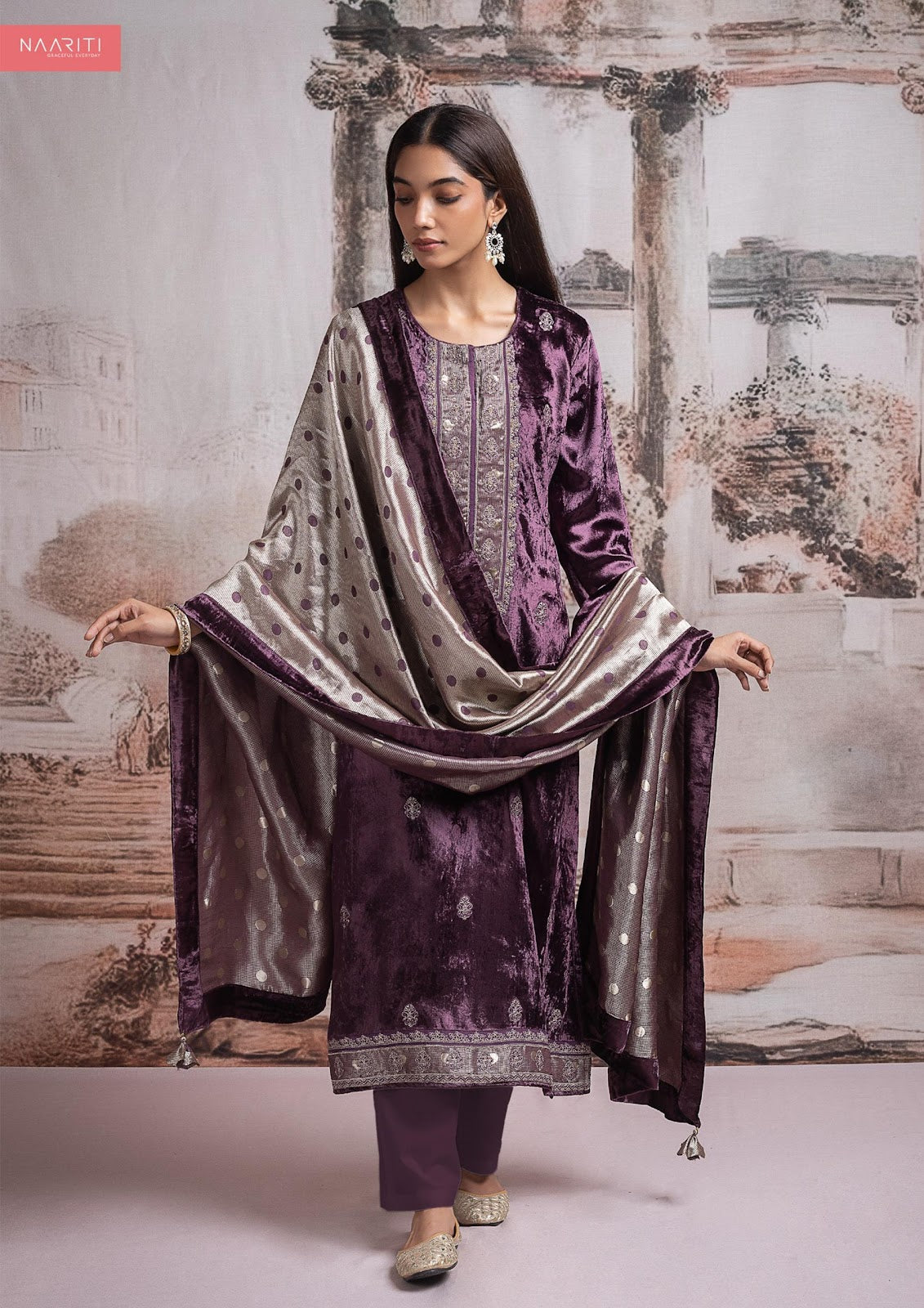 Silqit Naariti Velvet Suits Manufacturer Ahmedabad