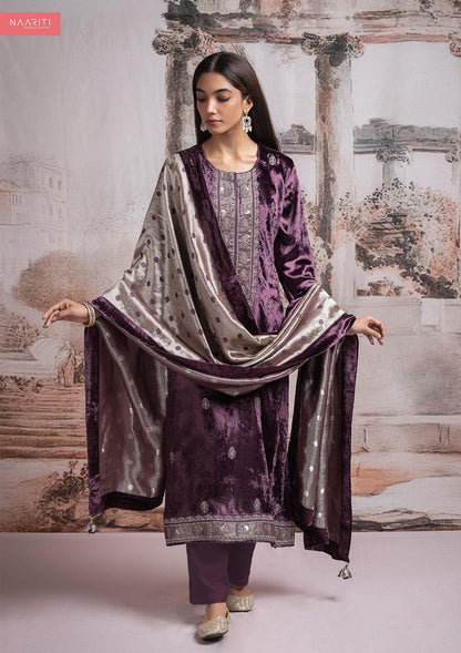Silqit Naariti Velvet Suits Manufacturer Ahmedabad