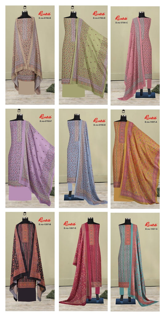 Silsila Rivaa Pashmina Suits Supplier Ahmedabad