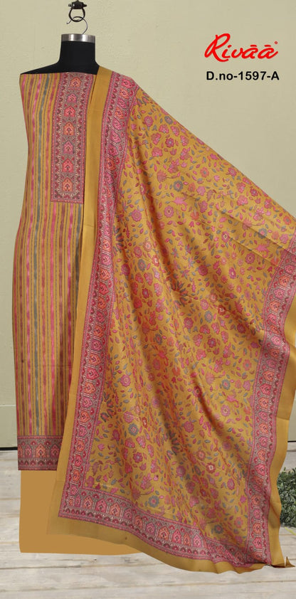 Silsila Rivaa Pashmina Suits Supplier Ahmedabad
