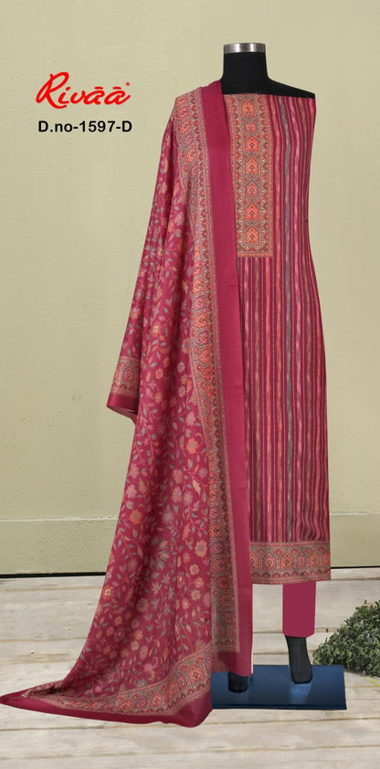 Silsila Rivaa Pashmina Suits Supplier Ahmedabad