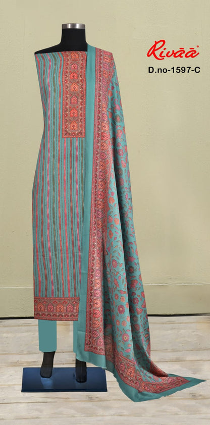 Silsila Rivaa Pashmina Suits Supplier Ahmedabad