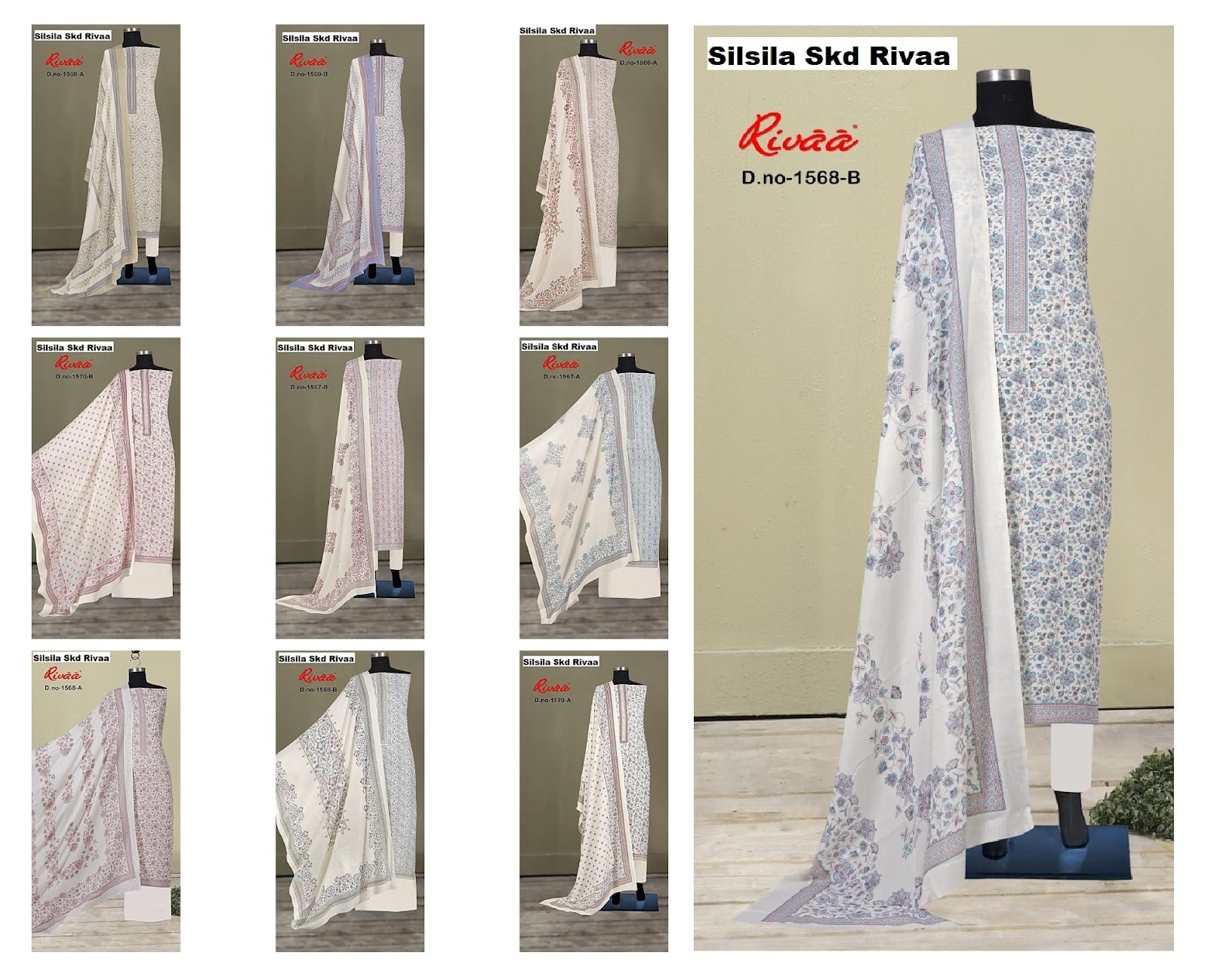 Silsila Skd Rivaa Pashmina Suits Exporter