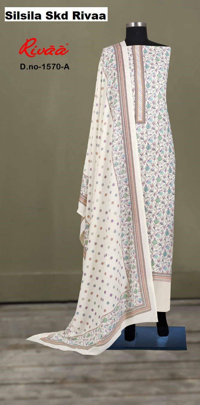 Silsila Skd Rivaa Pashmina Suits Exporter