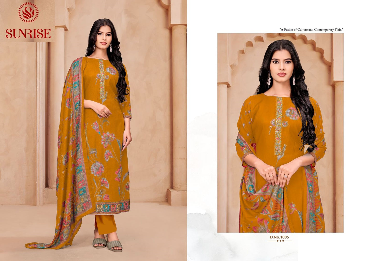 Silsila Sunrise Viscose Pashmina Suits Supplier India