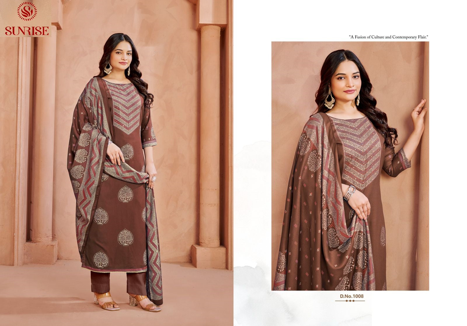 Silsila Sunrise Viscose Pashmina Suits Supplier India