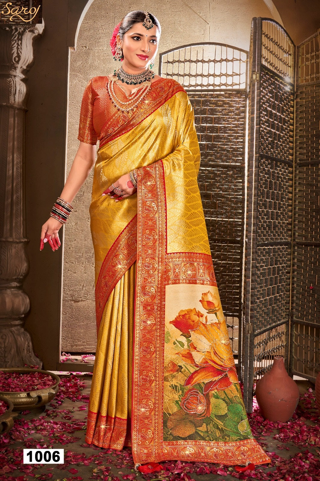 Silver Jubilee Vol 1 Saroj Silk Sarees Wholesaler Ahmedabad