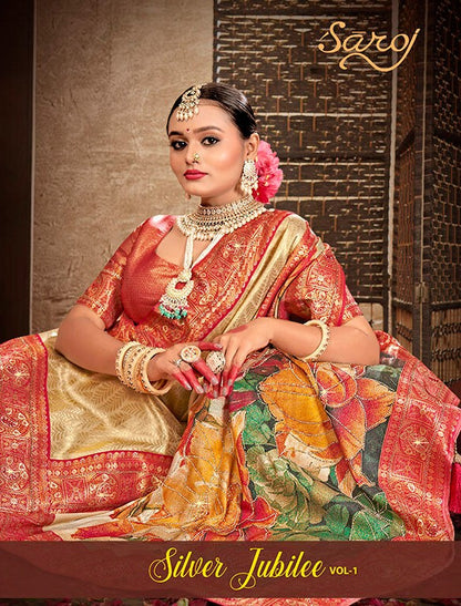 Silver Jubilee Vol 2 Saroj Silk Sarees Wholesale Price
