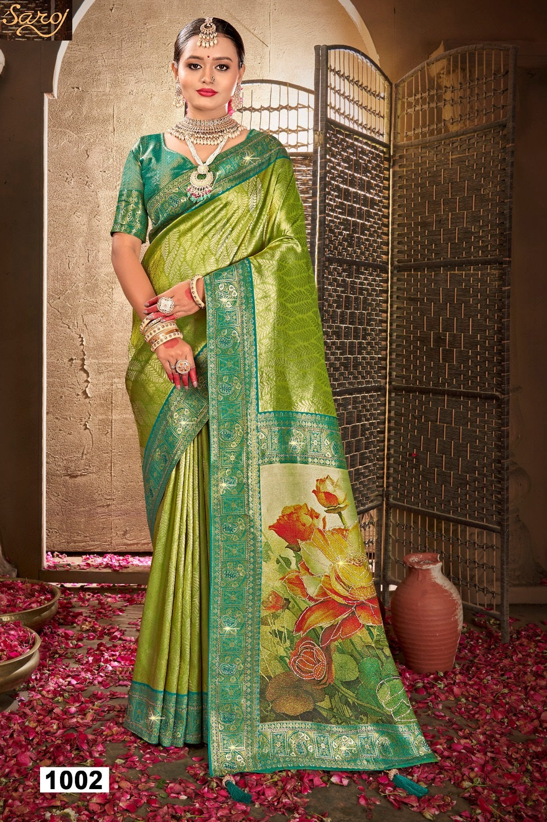 Silver Jubilee Vol 1 Saroj Silk Sarees Wholesaler Ahmedabad