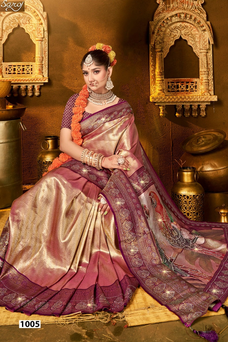 Silver Jubilee Vol 3 Saroj Silk Sarees Manufacturer India