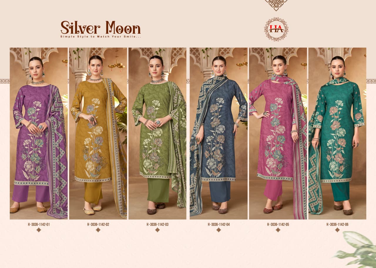 Silver Moon Harshit Fashion Viscose Reyon Karachi Salwar Suits Wholesale Price