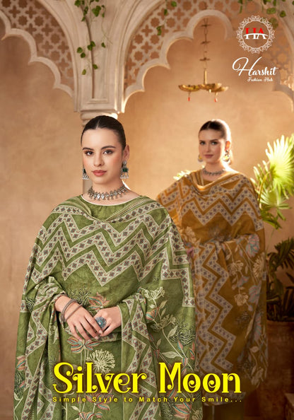 Silver Moon Harshit Fashion Viscose Reyon Karachi Salwar Suits Wholesale Price