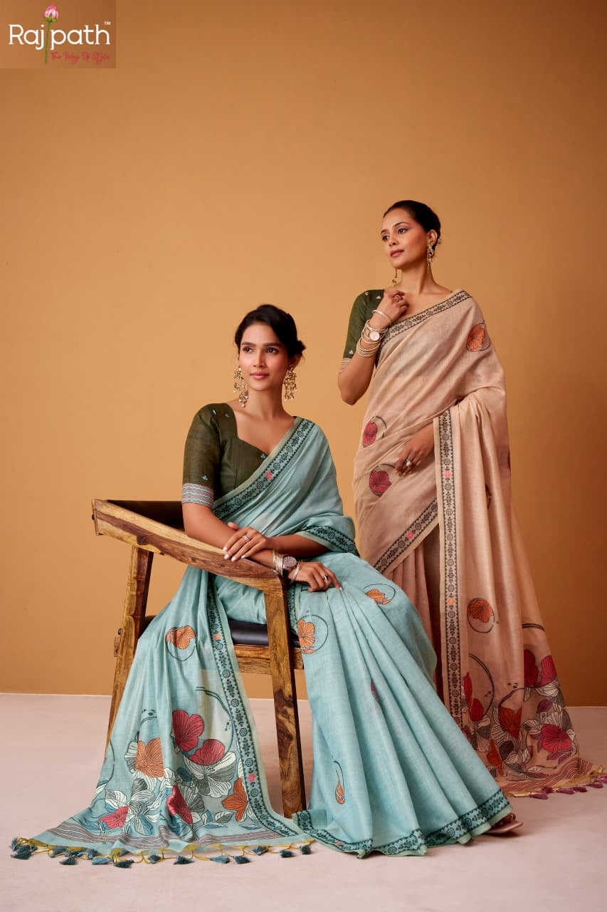 Silver Pearls Rajpath Silk Sarees Wholesaler Ahmedabad