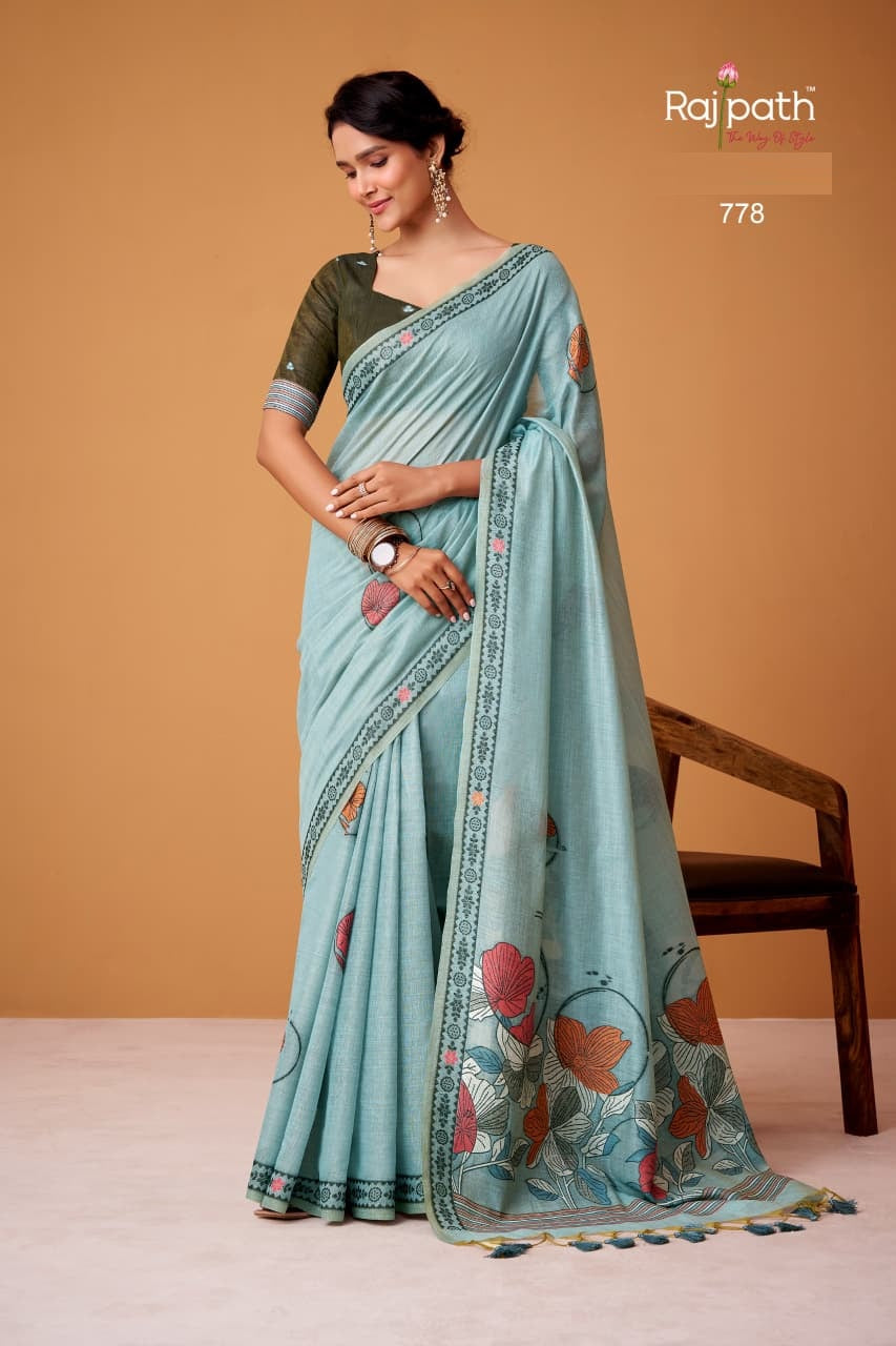 Silver Pearls Rajpath Silk Sarees Wholesaler Ahmedabad