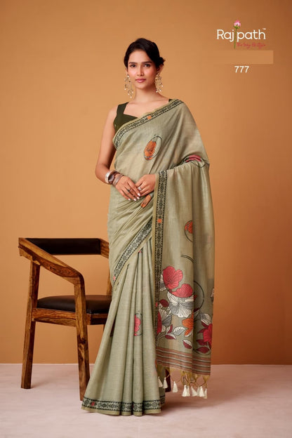 Silver Pearls Rajpath Silk Sarees Wholesaler Ahmedabad