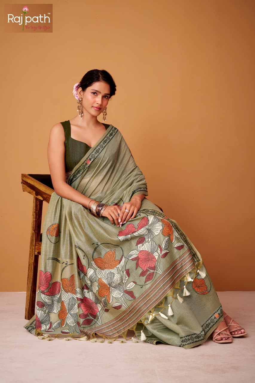 Silver Pearls Rajpath Silk Sarees Wholesaler Ahmedabad