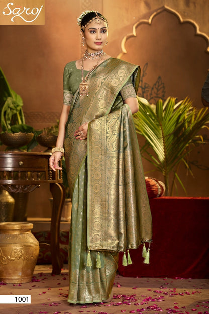 Silver Sand Silk Vol 1 Saroj Sarees Manufacturer India