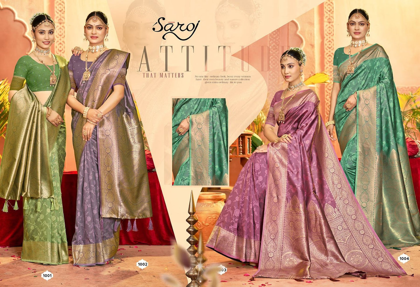 Silver Sand Silk Vol 3 Saroj Sarees Exporter India
