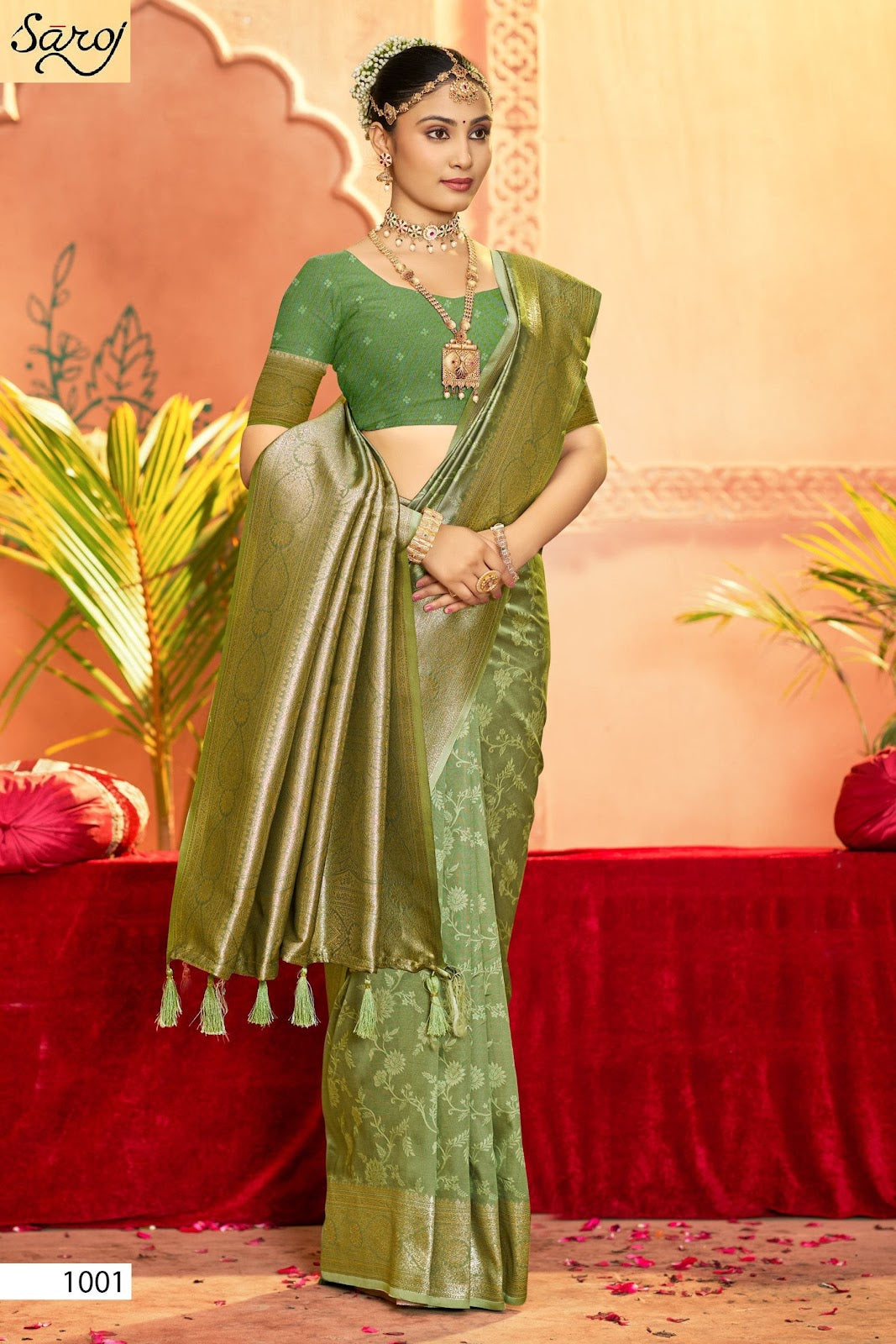 Silver Sand Silk Vol 3 Saroj Sarees Exporter India