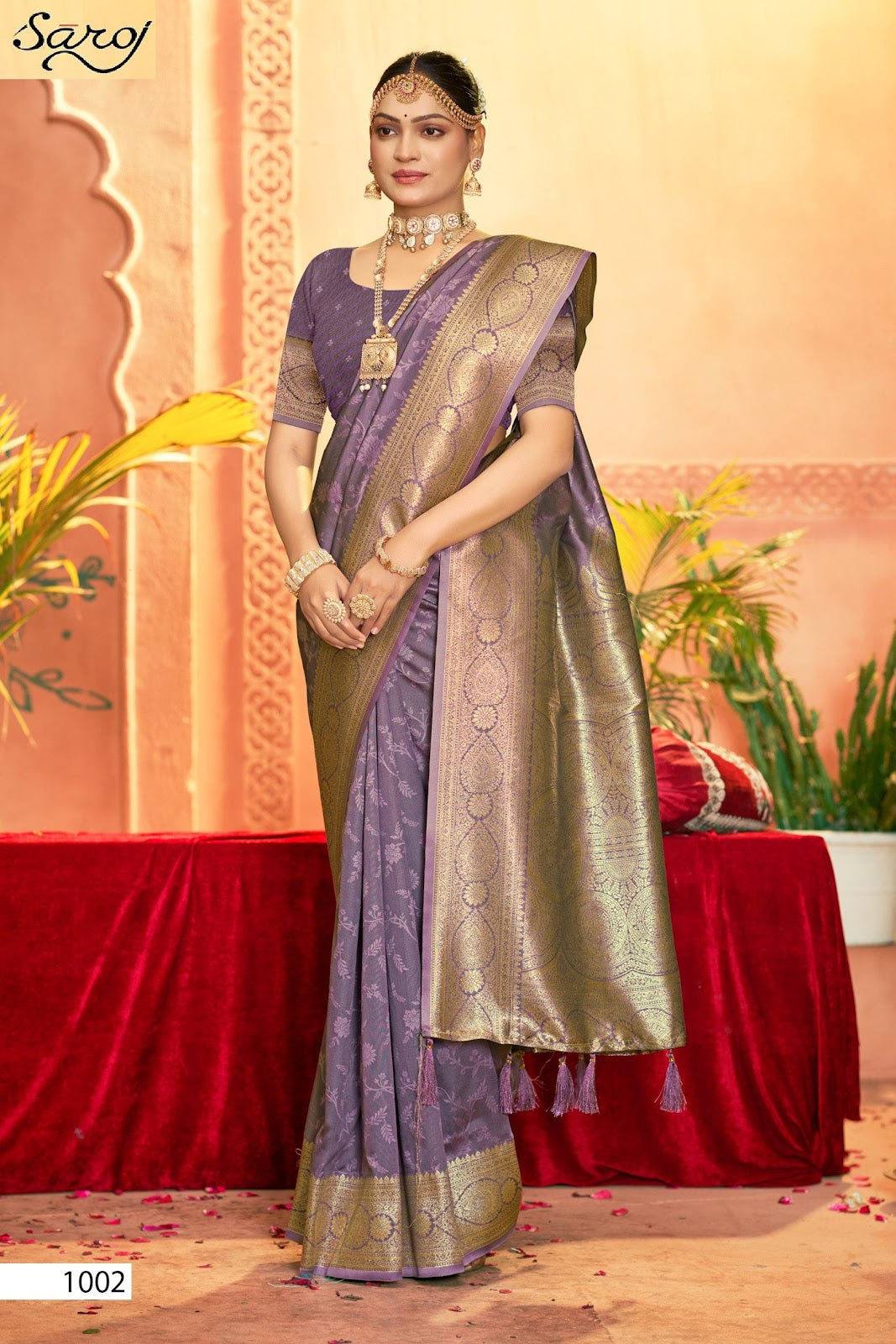 Silver Sand Silk Vol 3 Saroj Sarees Exporter India