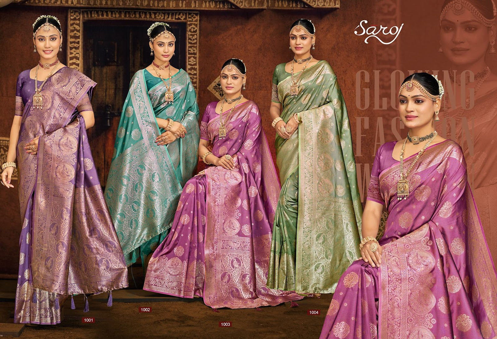 Silver Sand Silk Vol 4 Saroj Sarees Wholesaler
