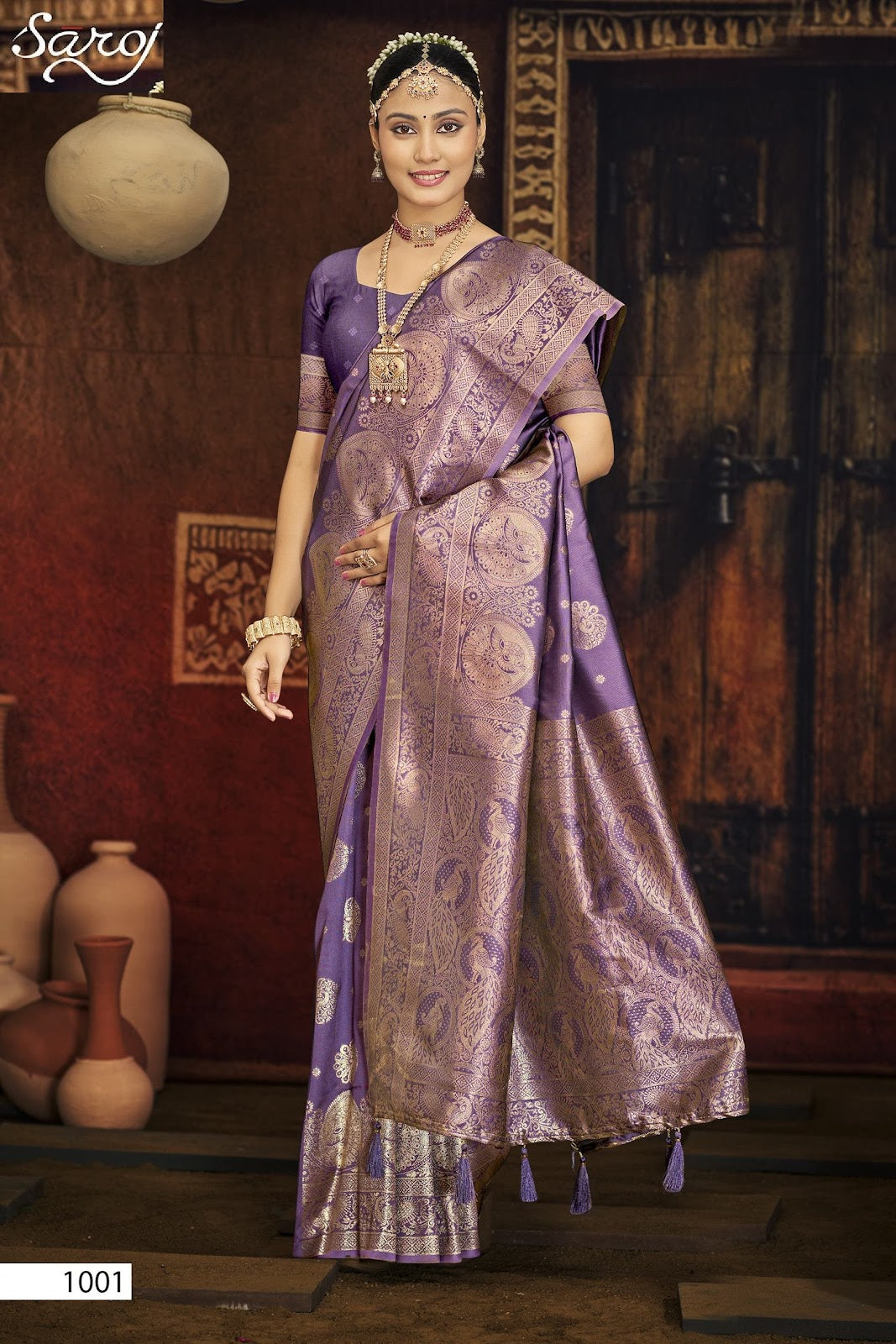 Silver Sand Silk Vol 4 Saroj Sarees Wholesaler