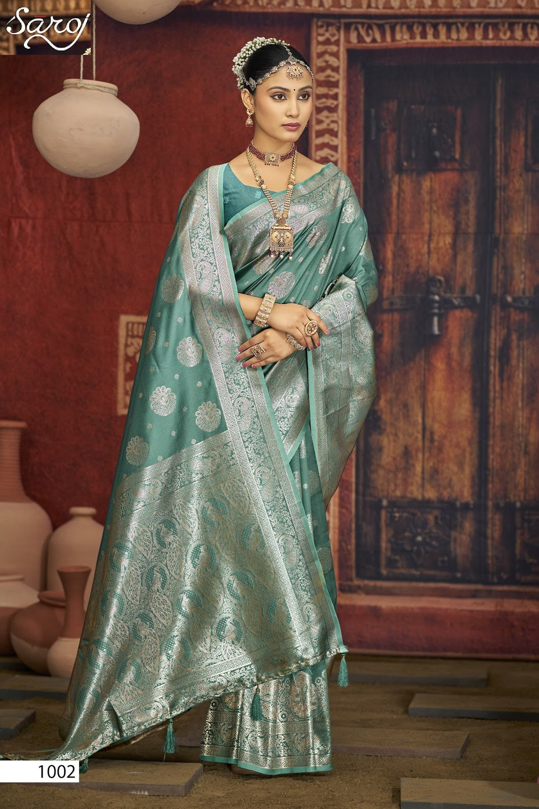 Silver Sand Silk Vol 4 Saroj Sarees Wholesaler