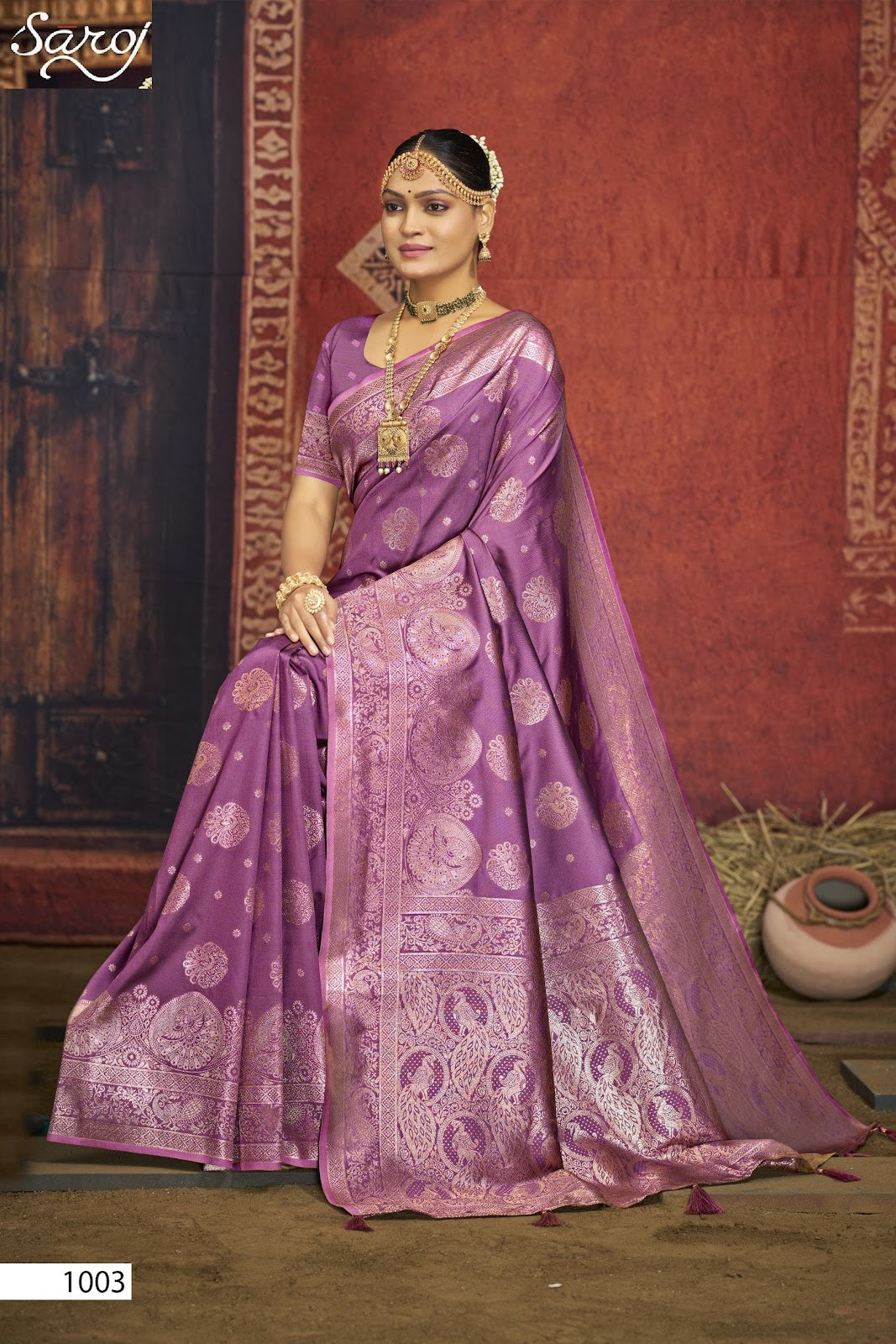 Silver Sand Silk Vol 4 Saroj Sarees Wholesaler