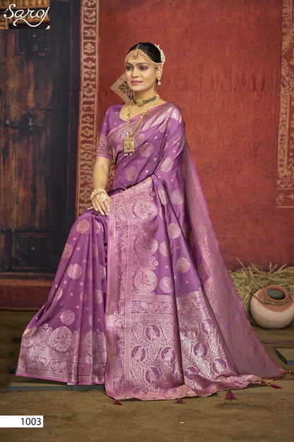 Silver Sand Silk Vol 4 Saroj Sarees Wholesaler