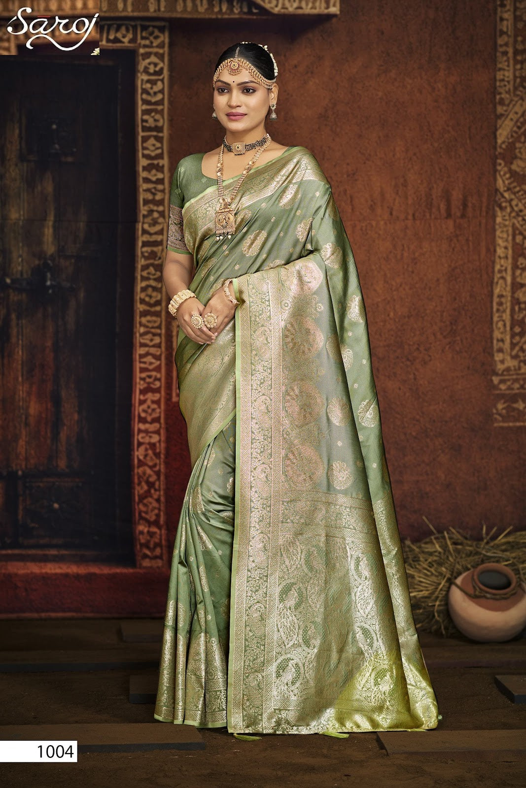 Silver Sand Silk Vol 4 Saroj Sarees Wholesaler