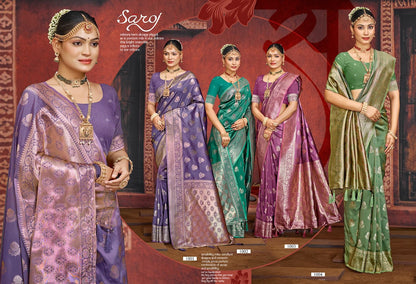Silver Sand Silk Vol 6 Saroj Sarees Manufacturer Ahmedabad