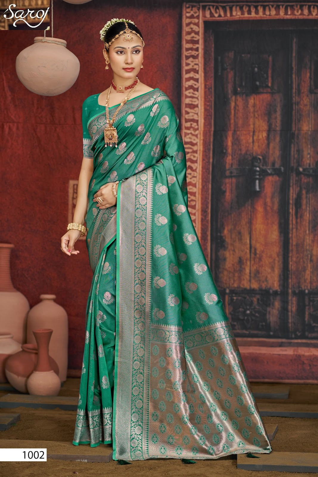 Silver Sand Silk Vol 6 Saroj Sarees Manufacturer Ahmedabad
