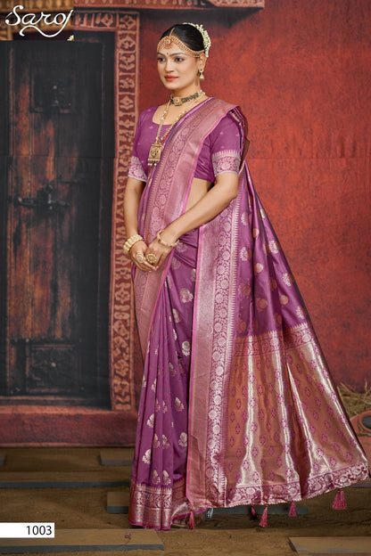 Silver Sand Silk Vol 6 Saroj Sarees Manufacturer Ahmedabad