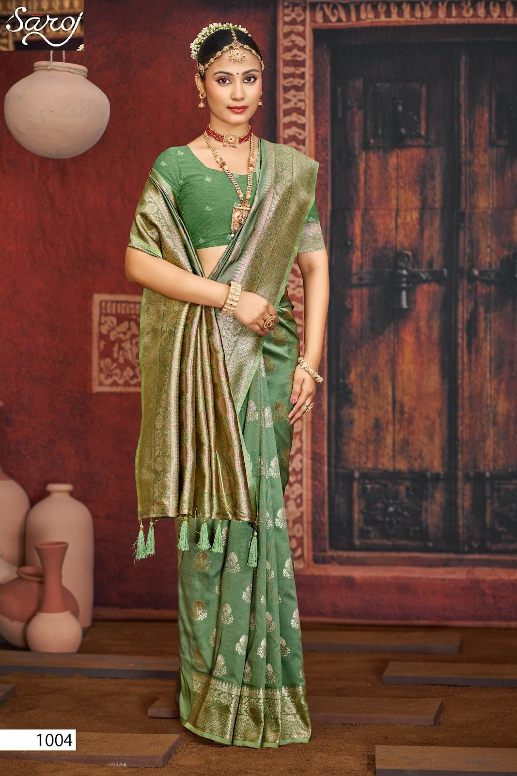 Silver Sand Silk Vol 6 Saroj Sarees Manufacturer Ahmedabad
